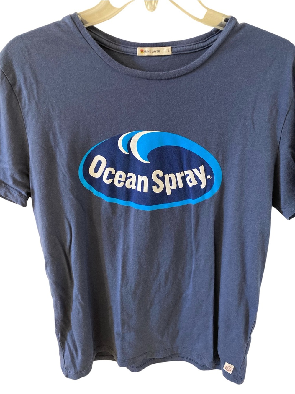 Marine Layer Ocean Spray Graphic Tee Navy Blue S
